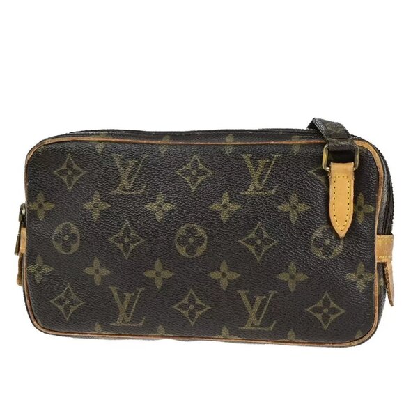 AUTHENTICITY GUARANTEED LOUIS VUITTON Marly Bandouliere Shoulder Bag Monogram - Picture 1 of 16